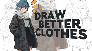 HOW I DRAW CLOTHES  PAINTING GUIDE [upl. by Euqininod659]