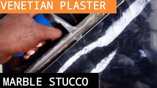 How To Apply Stucco Paint Shinny Venetian Marble Plaster stucco venetianplaster marblepaint [upl. by Ayrad539]