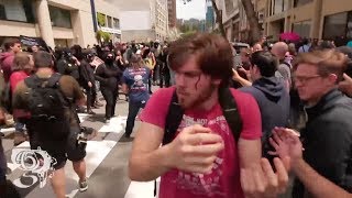 Berkeley Footage shows Ulock beating at rally for Donald Trump [upl. by Hay500]