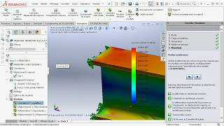 01  Solidworks Simulation flexion simple [upl. by Rinum]