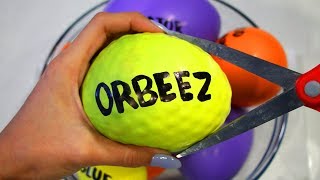 How to Make ORBEEZ BEADOS amp Play Foam Slime with Balloons [upl. by Prady]