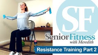 Senior Fitness  Resistance Band Exercises for Seniors [upl. by Terhune]