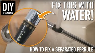 How to Fix a Separated Ferrule Using Water  DIY Golf Club Restoration [upl. by Dnomsed]