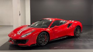 2020 Ferrari 488 Pista  Revs  Walkaround 4k [upl. by Can]