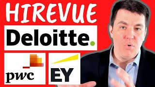 Deloitte EY amp PWC HireVue Questions answers and strategy [upl. by Llerrehs]