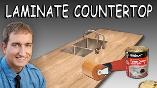 How To Install Sheet Laminate On A Countertop [upl. by Cirdla]