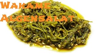 Japanischer Wakame Algensalat  Beilagen für Sushi [upl. by Anehsat]