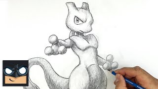 How To Draw Mewtwo  Sketch Saturday [upl. by Zetnwahs]