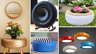 50 Creative Ideas To Reuse Old Tires [upl. by Marylynne]