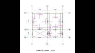 How to Detail A Two way slab using AutoCAD Slab Detailing according t0 British Standard [upl. by Jaime]