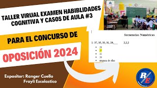 TALLER NUMERO 3 VIRTUAL GRATUITO PARA EL CONCURSO DE OPOSICION DOCENTE 2024 [upl. by Kcyred]