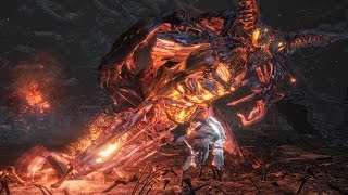 Dark Souls 3 Ringed City Demon in Pain and Demon from Below Boss Fight 4K 60fps [upl. by Nitneuq588]