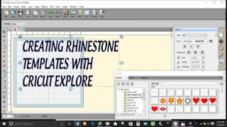 Creating Rhinestone Template Designs With Cricut Explore [upl. by Ahmar]