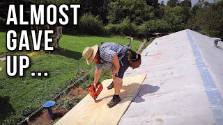 I Almost Gave Up  MOBILE HOME ROOF OVER  Day 1 [upl. by Libb]