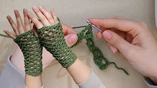 HOW TO MAKE FISHNET FINGERLESS GLOVES [upl. by Piero]