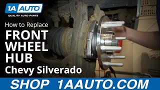 How To Install Front Hub Wheel Bearing Assembly 0006 Chevy Silverado [upl. by Ameehs]