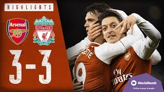 Arsenal 33 Liverpool  Arsenal Classics  Premier League highlights  2017 [upl. by Neurath]