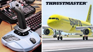 Touch and Gos In a A321  Thrustmaster TCA Sidestick [upl. by Helms]