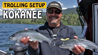 KOKANEE TROLLING SETUP EXPLAINED  Fishing with Rod [upl. by Yelbmik164]