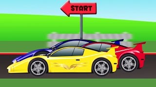 mobil sport  ras  mobil kartun  Race  Cartoon Car Racing For Toddler  Sports Car For Children [upl. by Jahdiel]