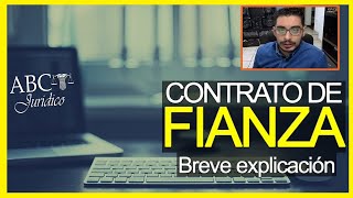 Contrato de Fianza Breve explicación fianza aprender cosas derecho [upl. by Ailla]