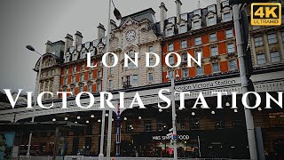 London Victoria Station Walk Through England 4K [upl. by Helfand856]