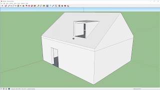 Een simpel huisje in Sketchup [upl. by Itsuj]