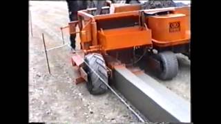 MBW Concrete Slipform Curb Machine with extension [upl. by Earb]