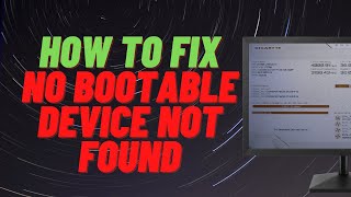 How to Fix No Bootable Device Not Found [upl. by Beverley]