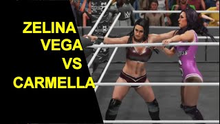 WWE 2K19 Zelina Vega vs Carmella  KO Match [upl. by Gazzo]