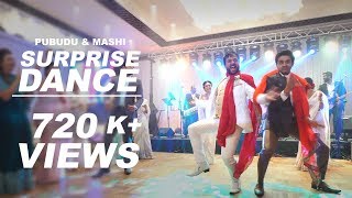 Pubudu and Mashi Wedding  Sri lankan Popular Actors amp Actresses  Surprise Dance [upl. by Sonahpets]