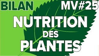 Nutrition des Plantes Bilan MV25SVT CollègeMathrix [upl. by Sirrom751]