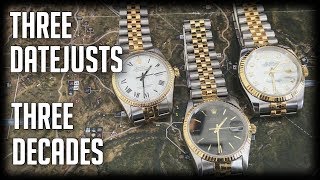 3 Rolex Datejust from 3 Different Decades [upl. by Adehsor620]