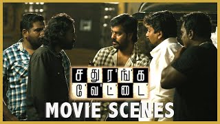 sathuranga vettai movie scene  Natty plans to Cheat Jewellery shop  Natraj  Hvinoth [upl. by Zerk447]