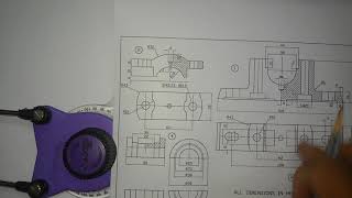 Plummer Block manual drafting part 1 [upl. by Segal]