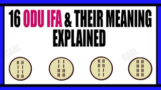 Odu Ifa and their Meaning in Ifa Religion amp Yoruba Religion in Total of 256 Odu Ifa amp 16 Odu Ifa [upl. by Anits301]