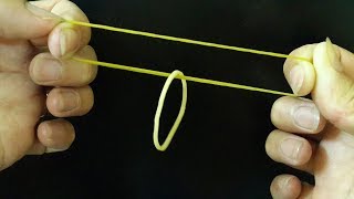 Crazy Rubber Band Magic Trick That You Can Do [upl. by Binky358]