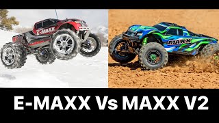 Traxxas MAXX V2 Vs EMAXX [upl. by Yhtomit]