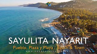 Conoce Sayulita playa y pueblo Drone y Suelo Sayulita Beach amp Town Nayarit Mexico [upl. by Wj]