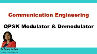 Communication Engineering  Quadrature Phase Shift Keying QPSK Modulator amp Demodulator [upl. by Fernas141]