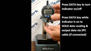 Mitutoyo Indicator Setting Overview [upl. by Airetnuhs]