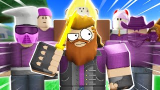 THE BIGGEST PURPLE TEAM COLLAB Arsenal Roblox [upl. by Ylsel]