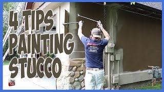 4 Secret Painting Tips To Paint Stucco [upl. by Cathy937]