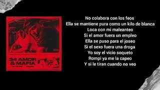 34 amor y mafia letra  JC REYES FT CAMIN [upl. by Sparkie576]