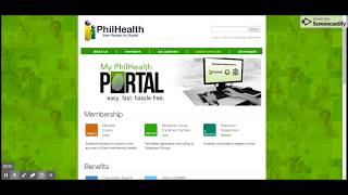 PhilHealth Online Registration Part1 [upl. by Anam]