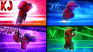 I Added EVERY KJ UNLIMITED FLEXWORKS in ROBLOX The Strongest Battlegrounds [upl. by Zulaledairam]