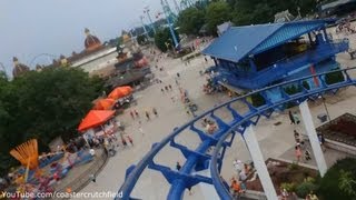 Corkscrew Front Row HD POV Cedar Point [upl. by Nayrb]