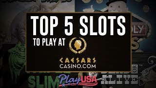 Top 5 Online Slots at Caesars Online Casino  Real Money Slots  25 Free  No Deposit [upl. by Aticnemrac]