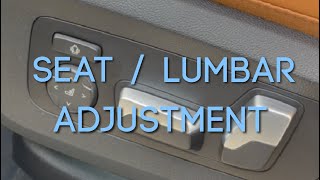 BMW Seat Adjustment Tutorial  Lumbar Support [upl. by Rheinlander993]