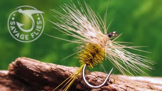 Fly Tying a Yellow Hammer Dry Fly [upl. by Herwig104]